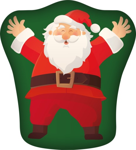 Tvarovaný vankúš VIANOČNÝ Santa SHAPE (KSZ215023)