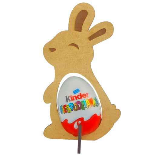 ZAJAČIK NA VAJÍČKO KINDER ZAJAC VEĽKONOČNÝ STOJAN 15CM DREVENÝ