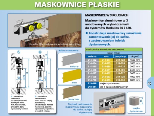 Klipová zarážka HERKULES pre posuvné dvere
