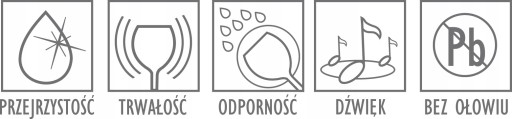 Poháre na vodku X, sada 6 ks, 25 ml KROSNO