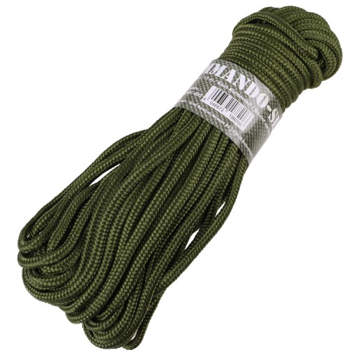 Lano REPSZNUR COMMANDO 5mm x15 m 220kg Oliv