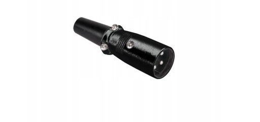 BLACK XLR 3kolíkový 3p konektor mikrofónu pre kábel (1984a