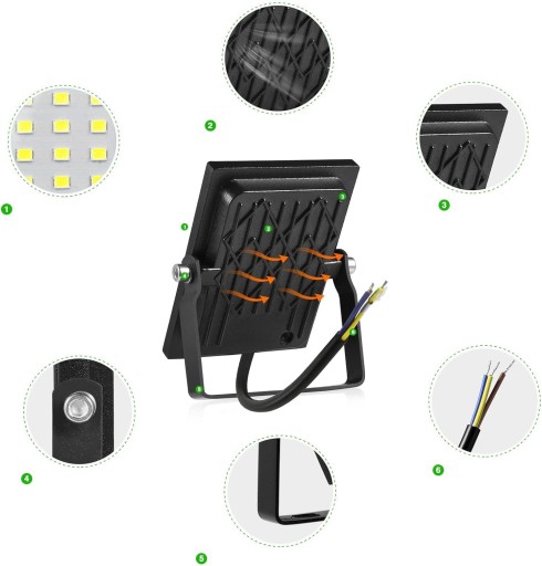 LED SVETLO MALÉ 10W 800 LUMENOV 3000K IP66
