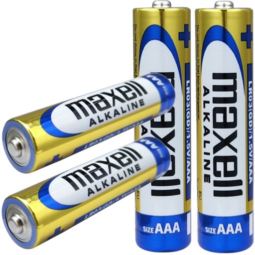 BATÉRIE 4 KS ALKALICKÉ BATÉRIE MAXELL LR03 AAA 1,5V