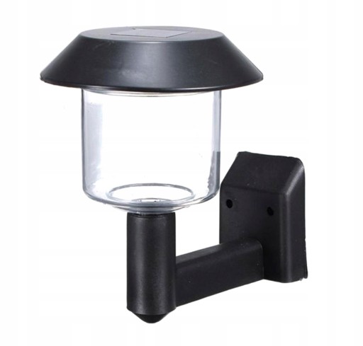 NÁSTENNÁ LAMPA SOLÁRNA ZÁHRADNÁ LAMPA LED NÁSTENNÁ LAMPA PLOT SCHODY ČIERNA ZD51