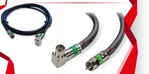 Kábel F-Plug Anténna zástrčka Pravouhlá 2M Vonkajšia