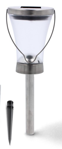 SLNEČNÁ LAMPA, NEREZOVÁ, ZÁVESNÁ, LED