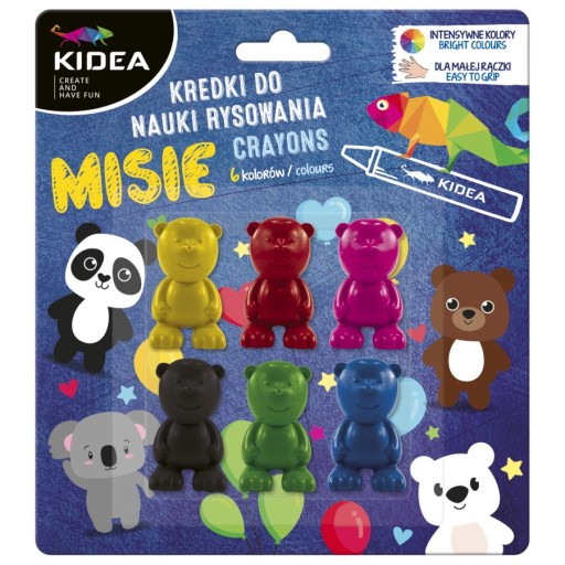 CECILY NA UČENIE KRESBY 6 FARIEB MEDVEĎ KIDEA