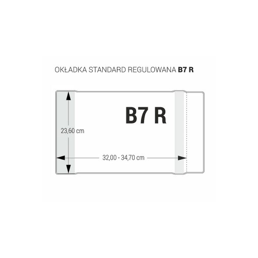 Biurfol B7R nastaviteľný poťah 236mm x 320-347mm