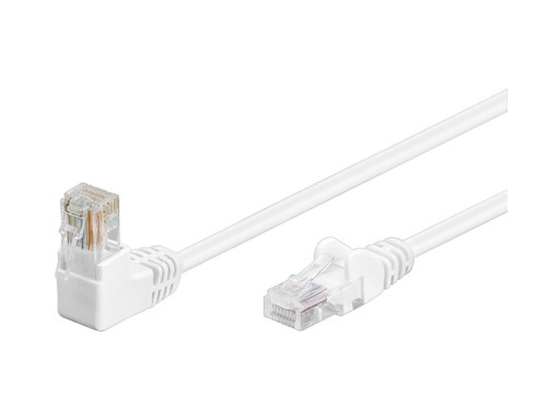 LAN UTP Cat 5e priamy uhlový sieťový kábel 2m