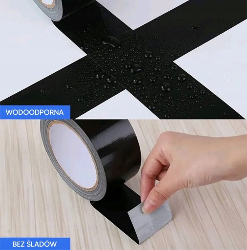 ČIERNA VYSTUŽENÁ OPRAVNÁ PÁSKA DUCT TAPE 10M 5CM 48/10 Y DA3A
