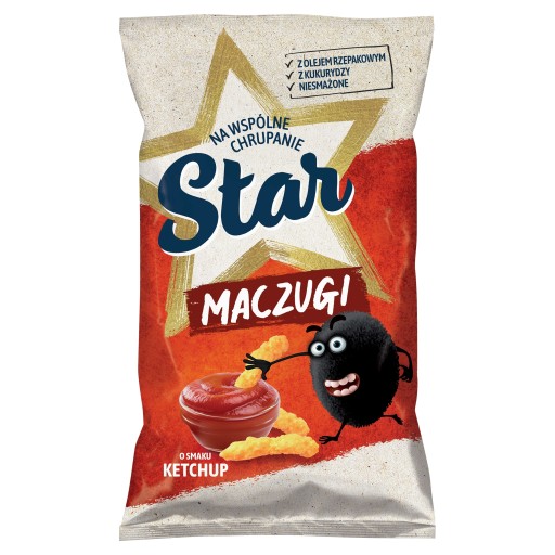 Maczugi Kukuričné lupienky s príchuťou kečupu 80 g