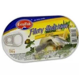 Evrafish Filet zo sleďa v oleji 170 g
