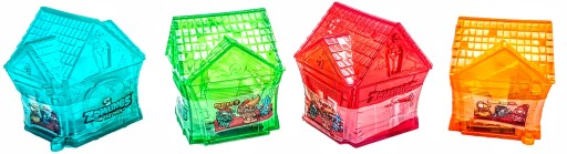 2 ZOMLINGS FÓRKY SÉRIE 3 PREKVAPENIE TAŠKA KRYŠTÁLOVÝ Zips ČERVENÝ