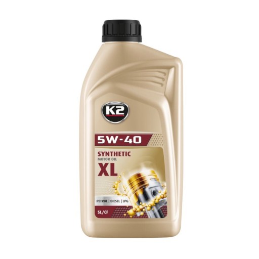 K2 TEXAR 5W40 XL 1L SYNTETICKÝ MOTOROVÝ OLEJ