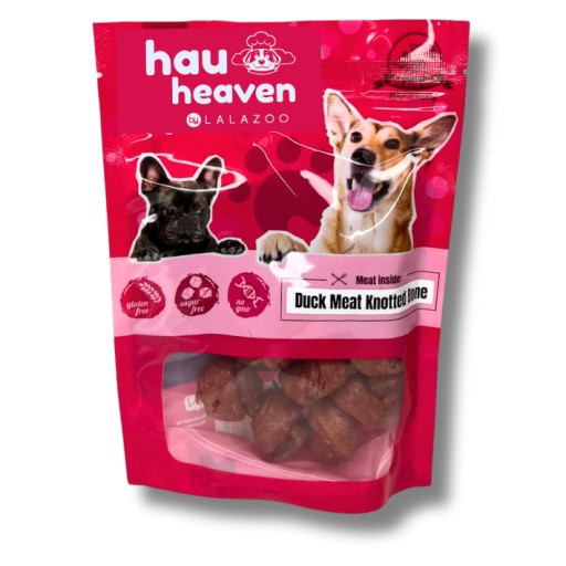 Pochúťka pre psa UZLY S KAČIČKOU 100g HAUHEAVEN od LalaZoo