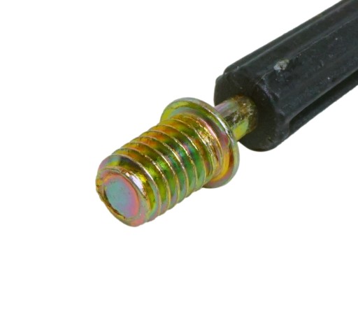 Konektor, excentrický hák, závit M6, 34 mm