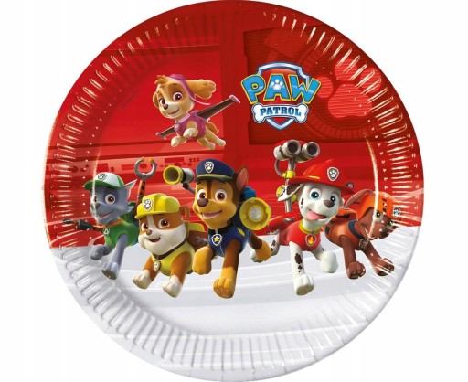 Narodeninové taniere Paw Patrol 8 ks