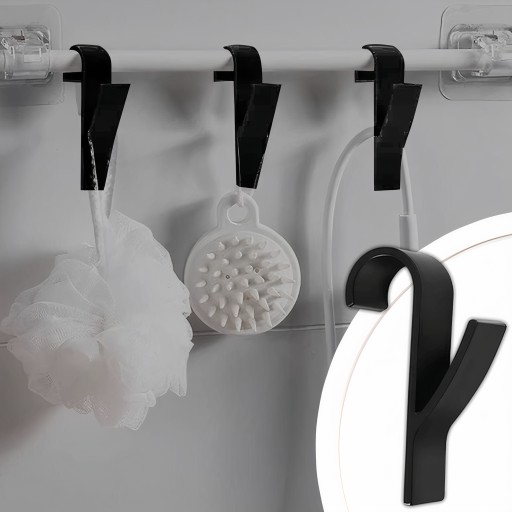 6X HÁČIK VEŠIAK NA UTERÁK RADIÁTOR KÚPEĽŇOVÝ RADIÁTOR ČIERNA