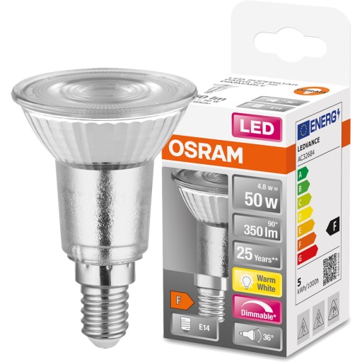 LED žiarovka 4,8W = 50W E14 2700K Stmievateľná Osram