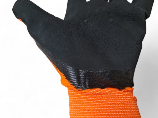 HRUBÉ OCHRANNÉ RUKAVICE SANDY LATEX POVRCHNUTÝ POLYESTER SILNÝ XXL (11)