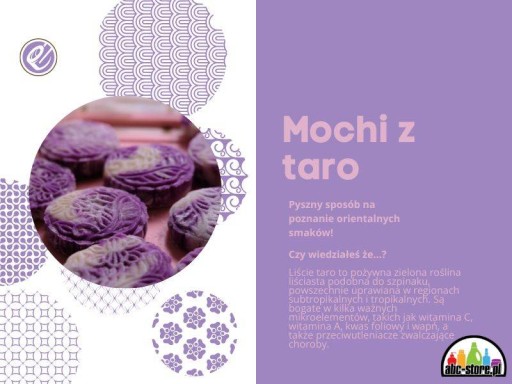 Japonské ryžové koláčiky Mochi s náplňou Taro Ázijské sladkosti 210g