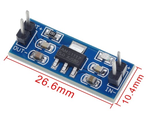 070 Stabilizátor napätia LM1117 5V 800mA Arduino