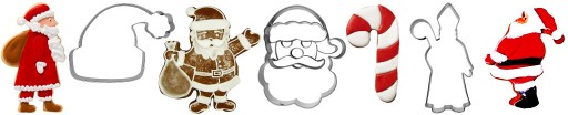 Forma v tvare SANTA'S STICK 9,7 cm - trstina