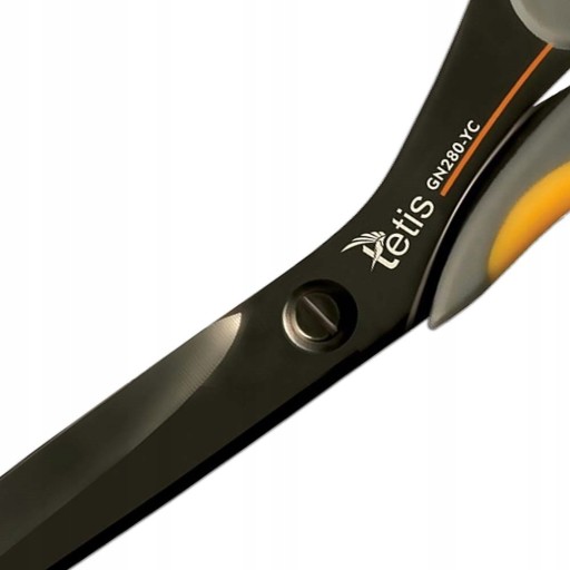 TETIS nerezové školské nožnice 21 cm, žlté