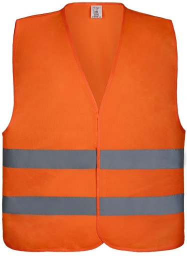 Oranžová reflexná výstražná vesta