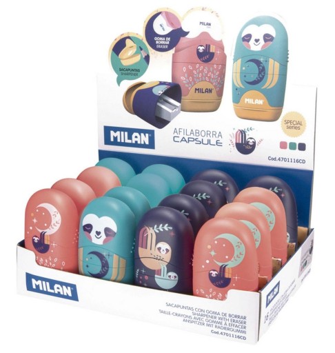 Milan Capsula Cuddles mix strúhadlo a guma