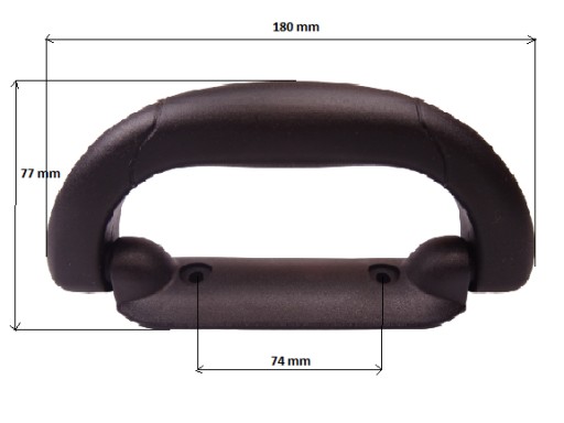 Plastová rúčka na tašku na kufor 180 mm