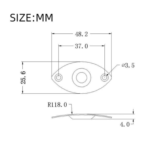 Montážna doska Jeremi MSP32CR 6,3 mm jack