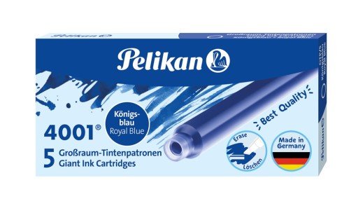 PELIKAN NÁPLŇKY NA PERE DLHÉ 5 ks GTP/5 MODRÁ
