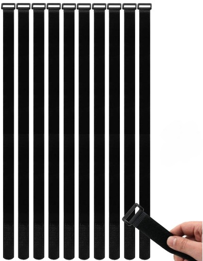 VELCRO BAND ORGANIZÁTOR KÁBLOV priechodka OČKA SILNÁ PÁSKA 40 CM 2CM 10 KS
