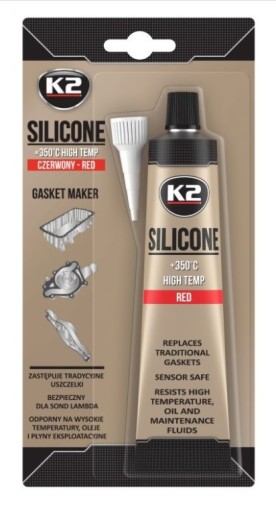 K2 ČERVENÉ SILIKÓNOVÉ TESNENIE SILIKÓNOVÉ 350C 85g