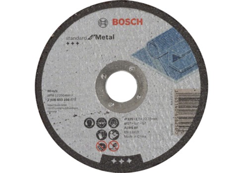 KORUNDOVÝ KOTOUČ BOSCH na rezanie ocele 125/2,5mm