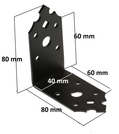 DEKORATÍVNY UHOLOVÝ ČIERNY TESÁRSKY SPÁR 80x80mm