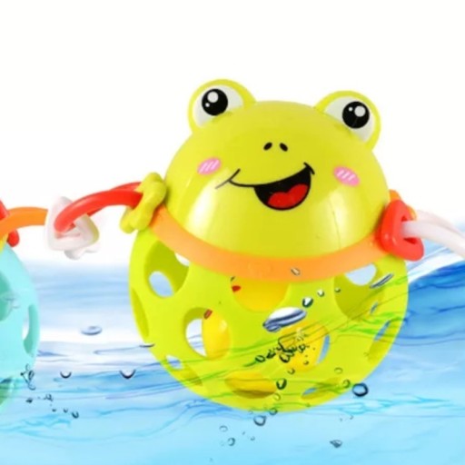 HRAČKA SENSORY RATTLE GUMOVÁ LOPTIČKA PRE BIEŤA AKO DARČEK