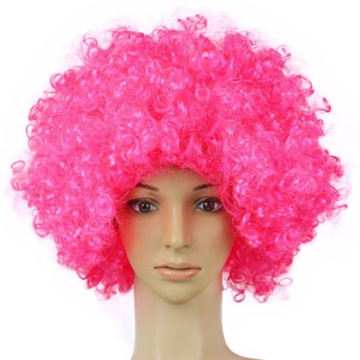HIT AFRO parochne parochne KARNEVALOVÝ PLES SVETLO RUŽOVÉ