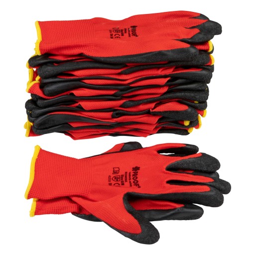 PRACOVNÉ RUKAVICE OCHRANNÉ LATEXOVÉ RUKAVICE SILNÝ DÔKAZ REDWORK 1 PÁR Veľkosť 7