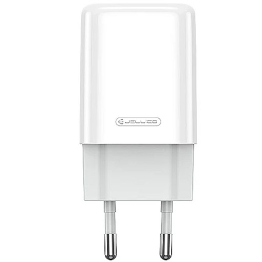 JELLICO EU02 12W napájací zdroj nabíjačka 2xUSB 2,4A + USB-C kábel 1m