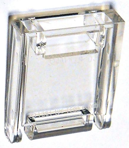 Lego New Trans-Clear Container, Box 2 x 2 x 2 dvierka so slotom 4346
