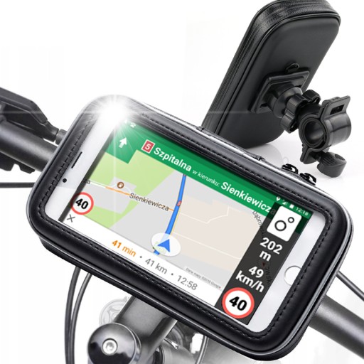 VODEODOLNÝ DRŽIAK NA TELEFÓN PRE SMARTFÓN PRE KOLOBEŽKU RIADITEĽNÝ BICYKEL 360°