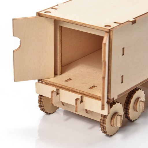Little Story Drevené puzzle 3D model nákladného auta