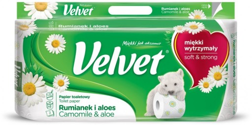 Toaletný papier s vôňou zamatu 8 ks.