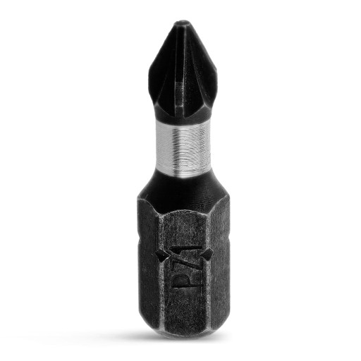 Nárazový bit PZ1 Nárazový bit 25mm | Nárazový bit pre skrutkovač 2 ks.
