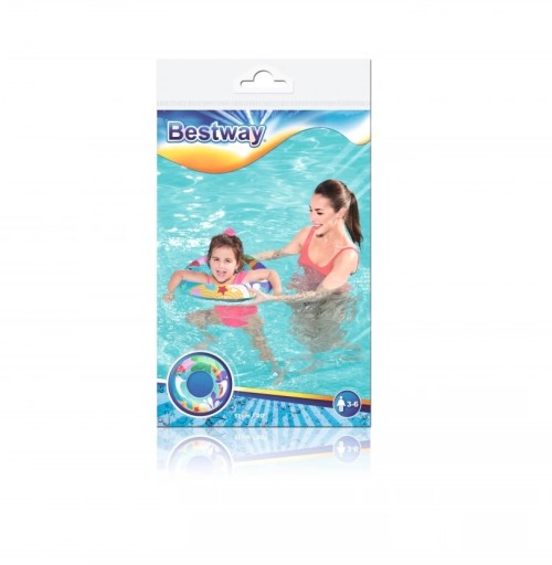 BESTWAY 36113 Nafukovací kruh na plávanie na pláži 51 cm delfíny max 60 kg 3-6 l
