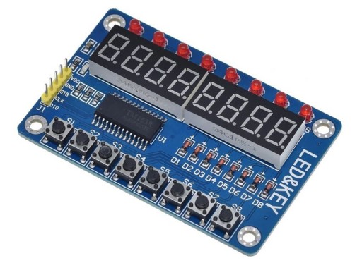 326 tlačidiel s 8-miestnym LED displejom TM1638
