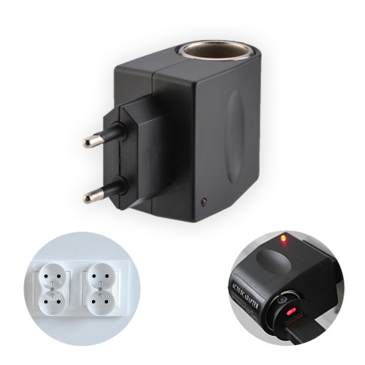 ADAPTÉR DO AUTOZAPAĽOVAČA 12V 110 - 220V